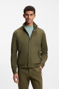 Porsche x BOSS hybrid jacket with silk, Olive
