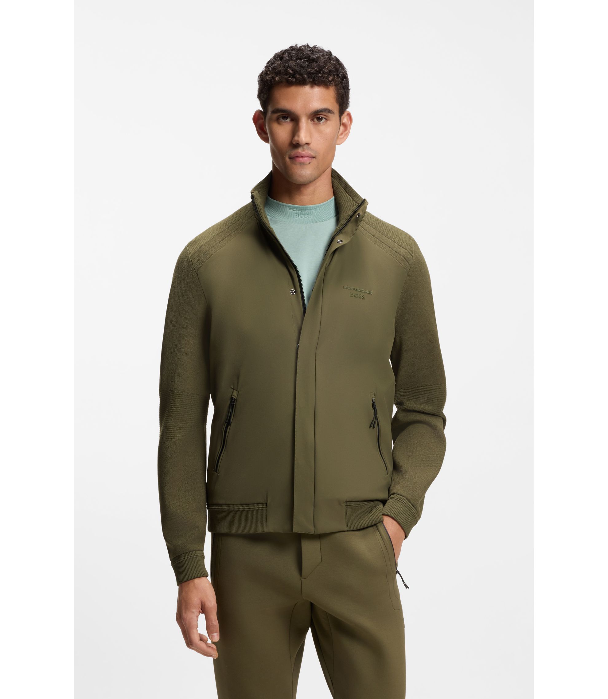 Porsche x BOSS Hybridjacke mit Seidenanteil