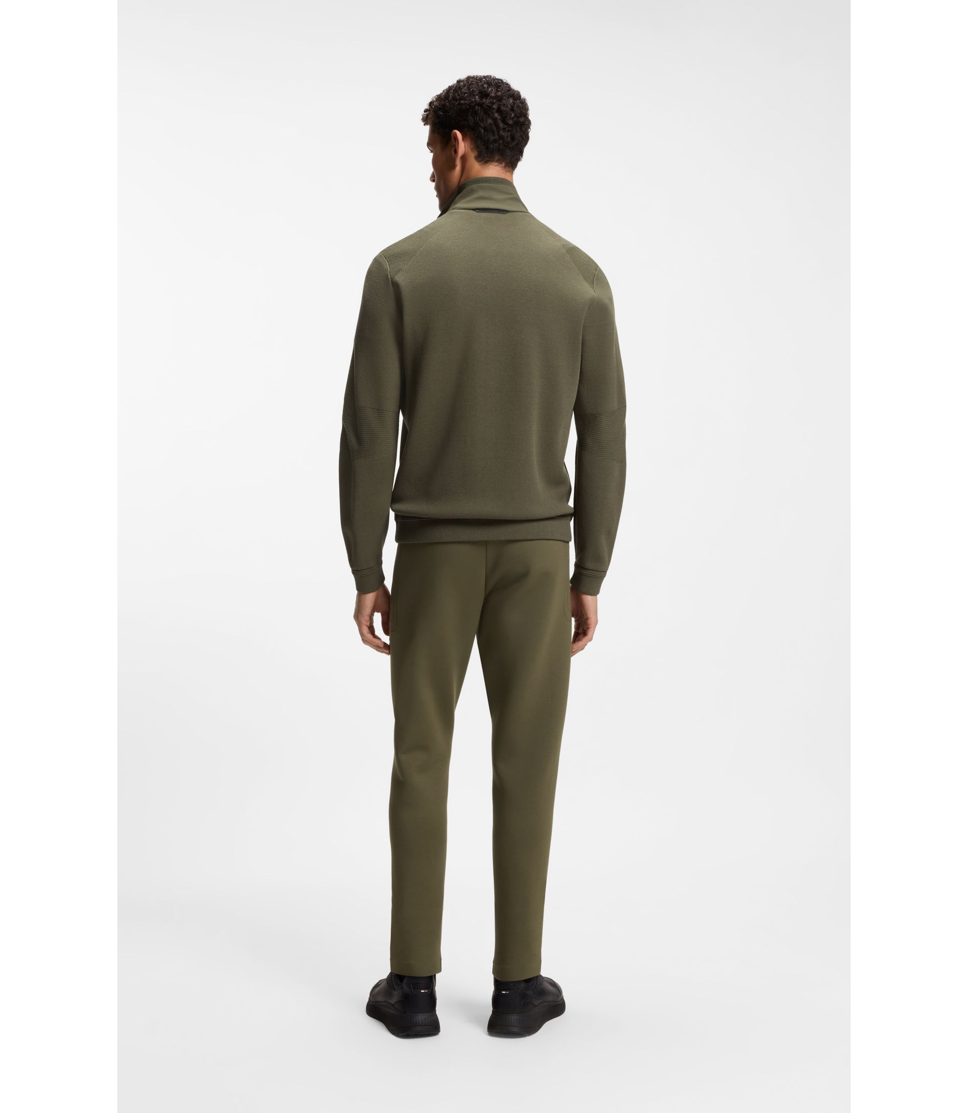 BOSS - Porsche x BOSS ハイブリッドジャケット シルク入り - オリーブ