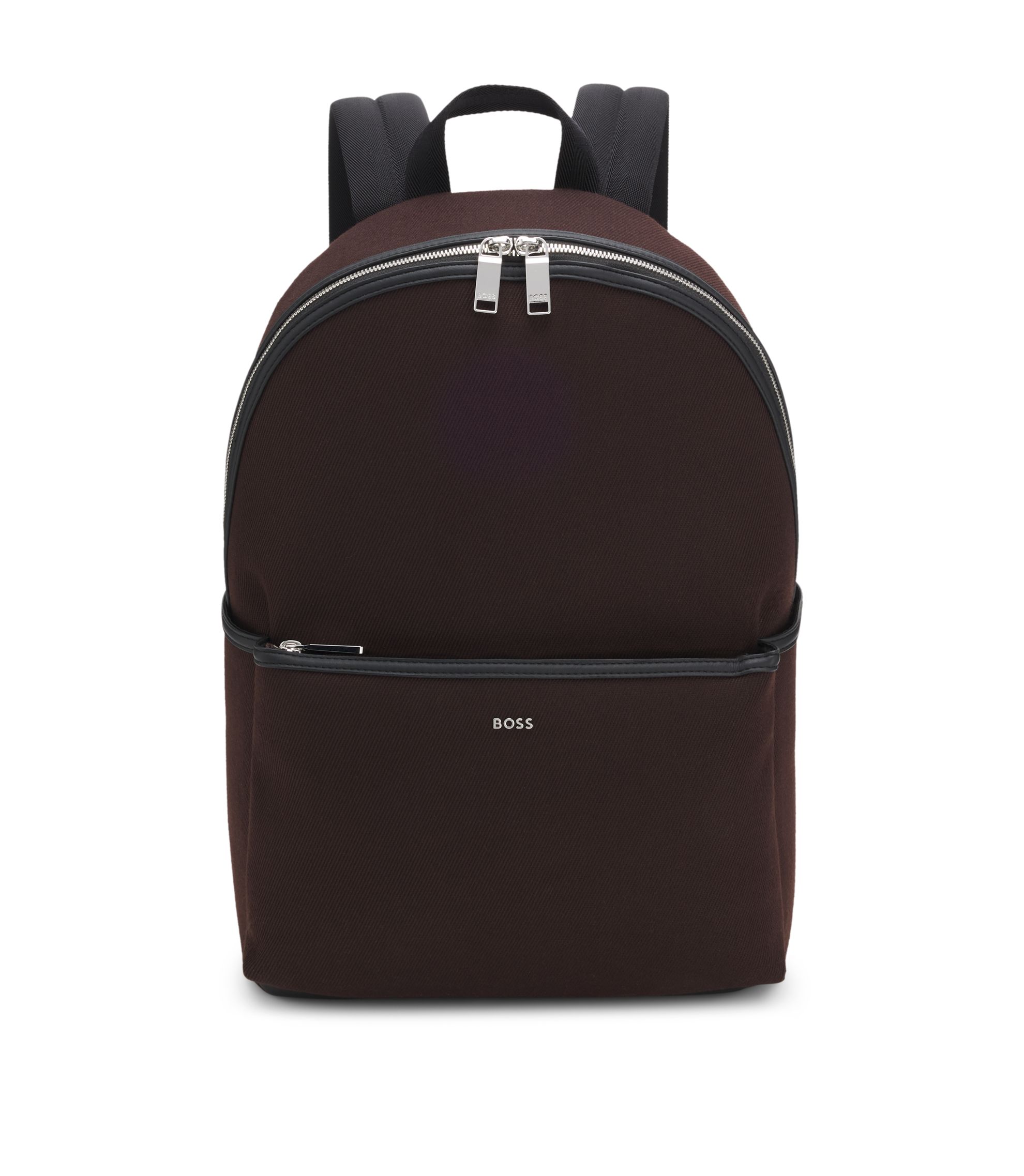 Canvas-Rucksack mit Logo-Schriftzug