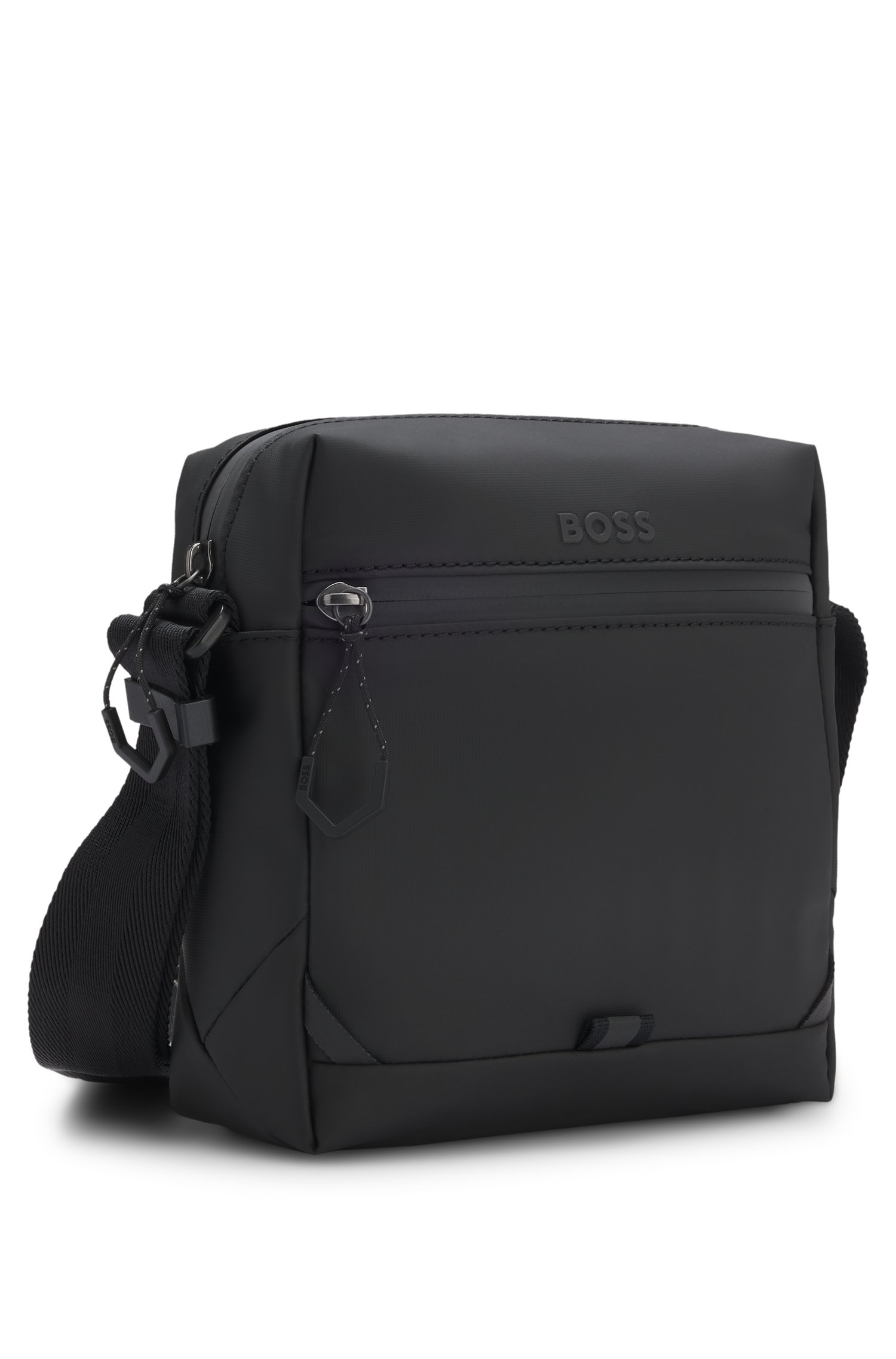 Boss Faux-leather reporter bag with reflective details handväskor & axelremsväskor herr – bild 4