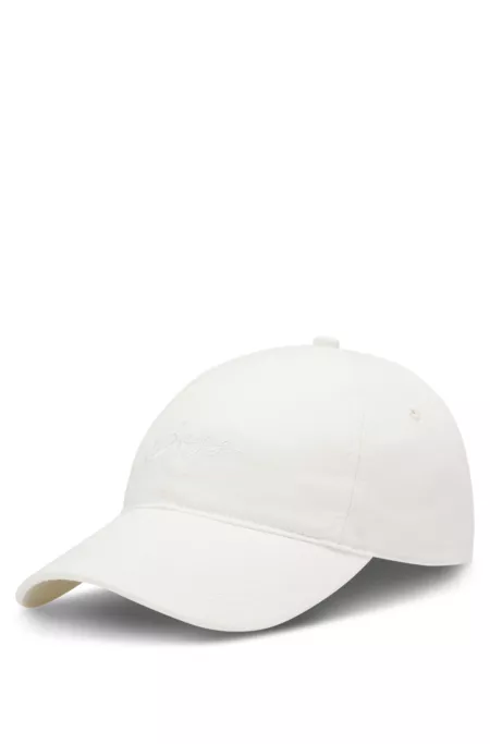 Cotton-twill cap with script logo