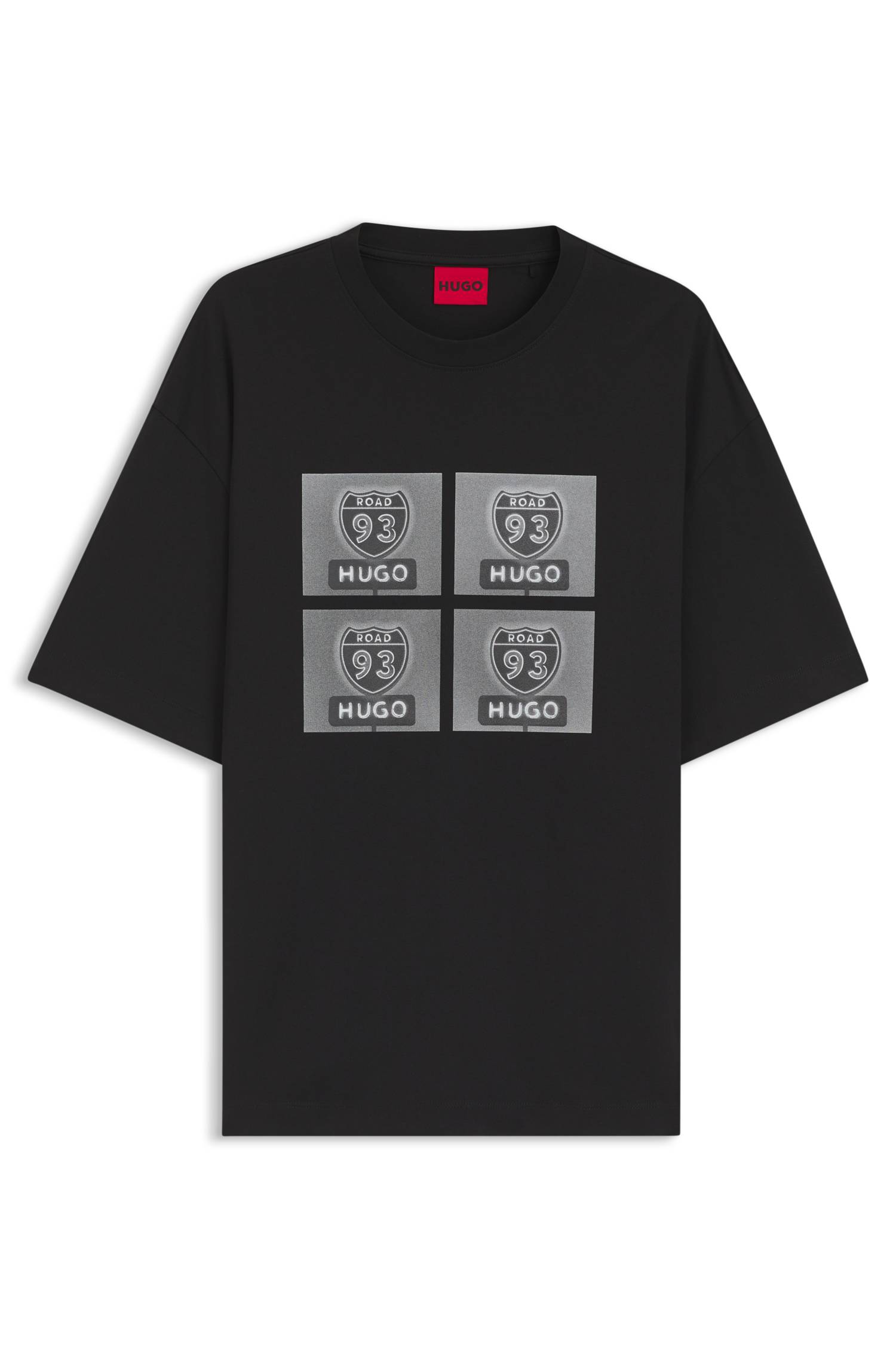 Hugo T-shirt 'Draxon' grå / antracit / svart herr – bild 5