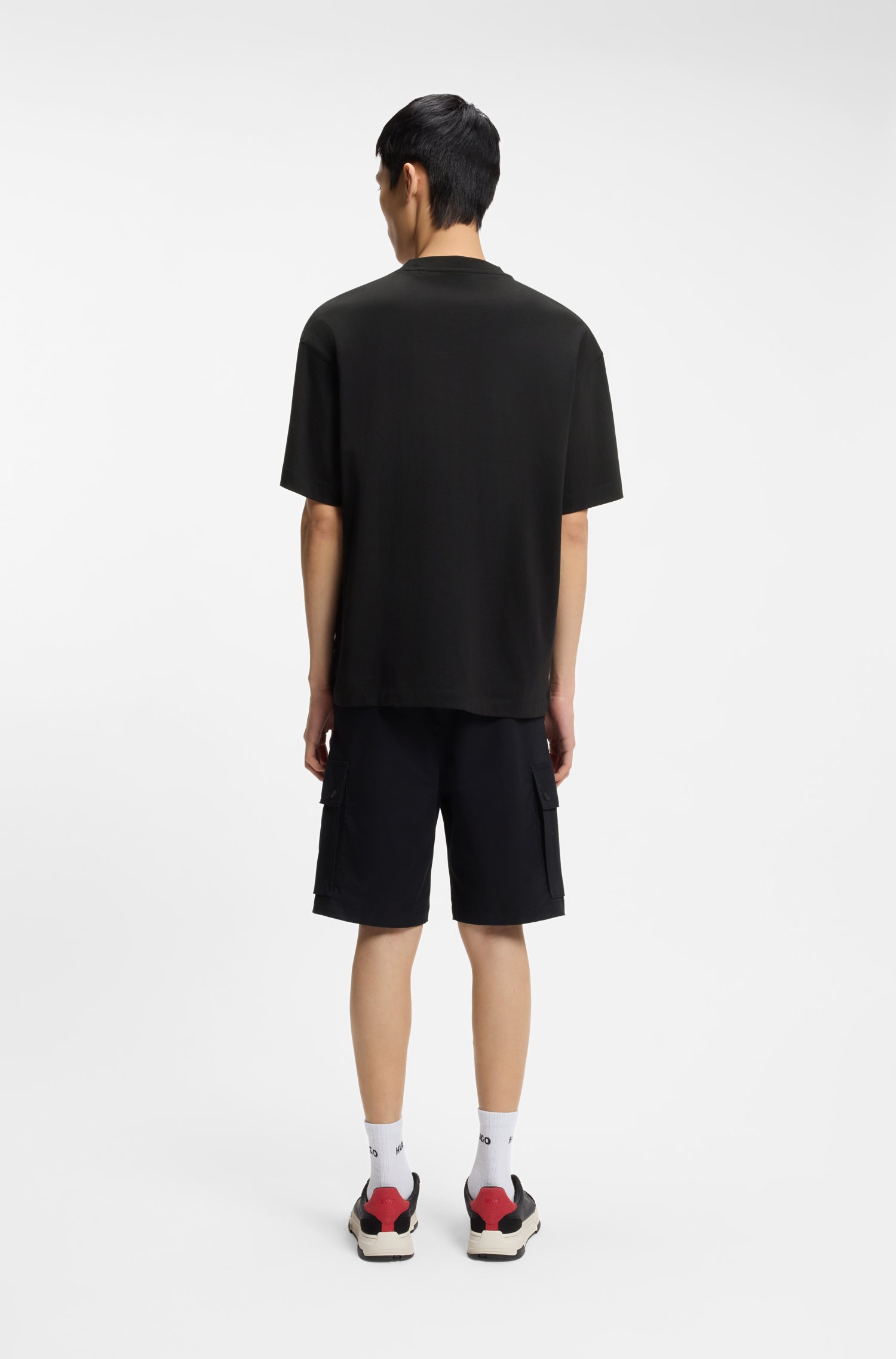 Hugo T-shirt 'Draxon' grå / antracit / svart herr – bild 4