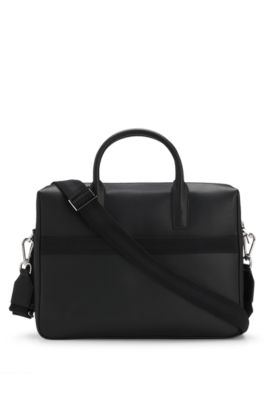 シングルドキュメントケース レタリングロゴ, ブラック