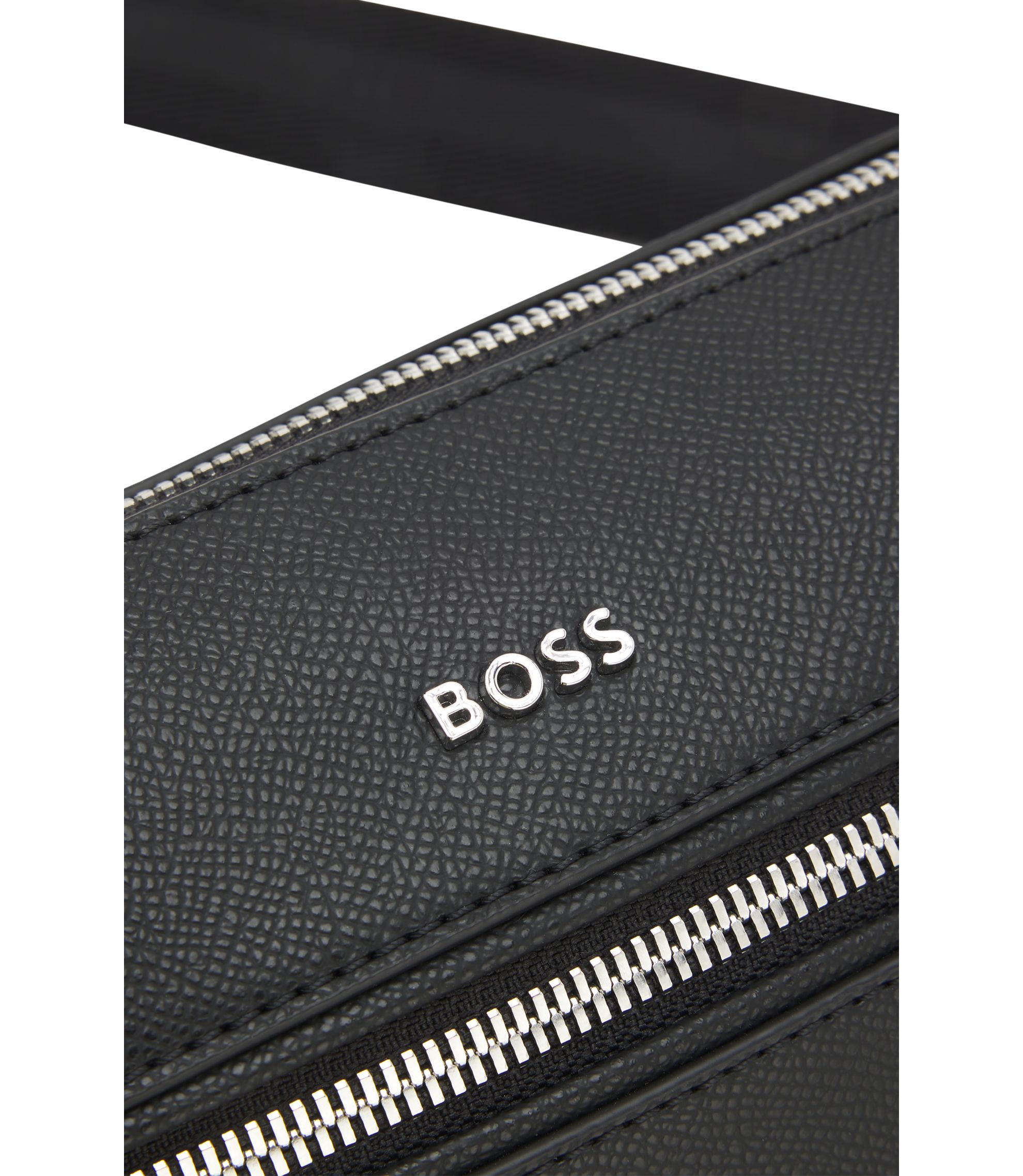BOSS - Crossbody bag with logo lettering - Black