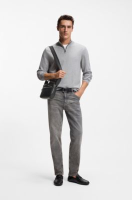 Crossbody bag with logo lettering, Black