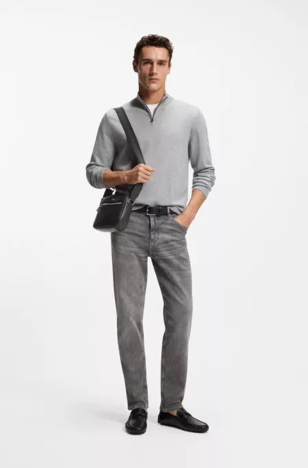 Crossbody bag with logo lettering