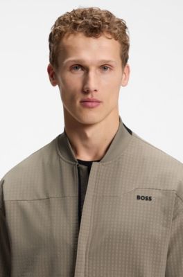 Waffle-structured sweatshirt with framed zips, Light Green