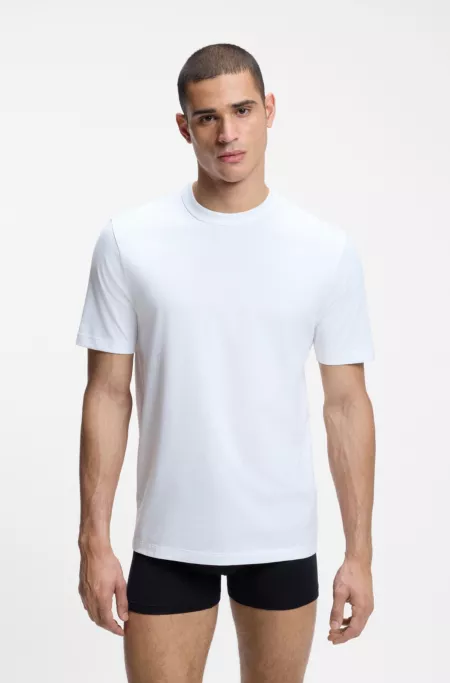 Three-pack of crew-neck T-shirts in cotton