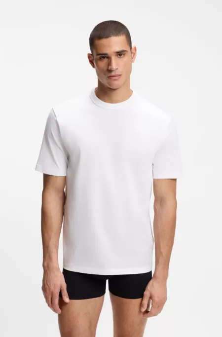 Three-pack of crew-neck T-shirts in cotton