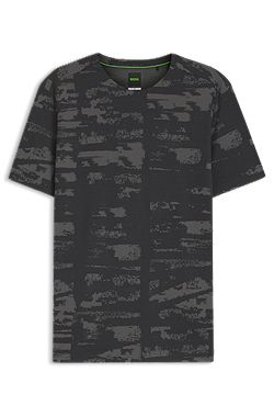 Active Slim-fit T-shirt with jacquard pattern