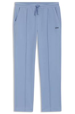 Cotton-blend tracksuit bottoms with pintuck pleats 1
