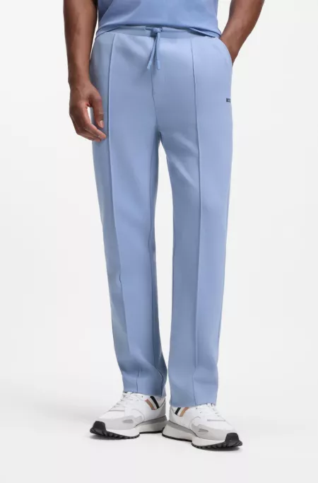 Jogginghose aus Baumwoll-Mix mit Biesenfalten