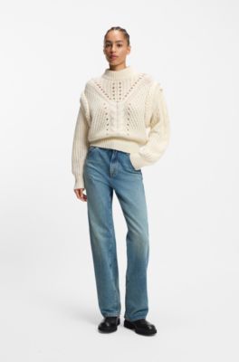 Chelsea boots in leather with logo pull-tab, Black