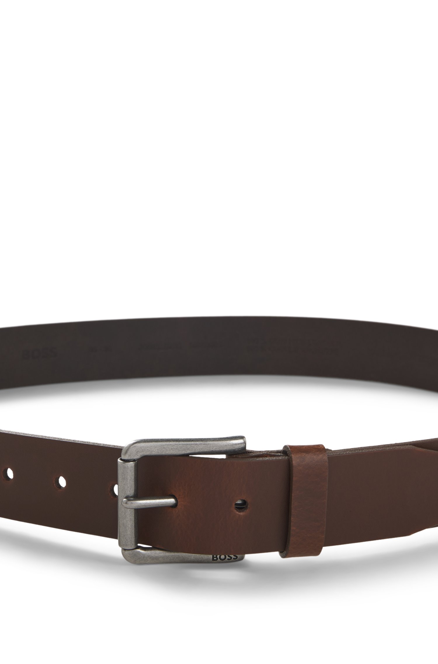 Boss Logo-engraved leather belt skärp & hängslen herr – bild 3