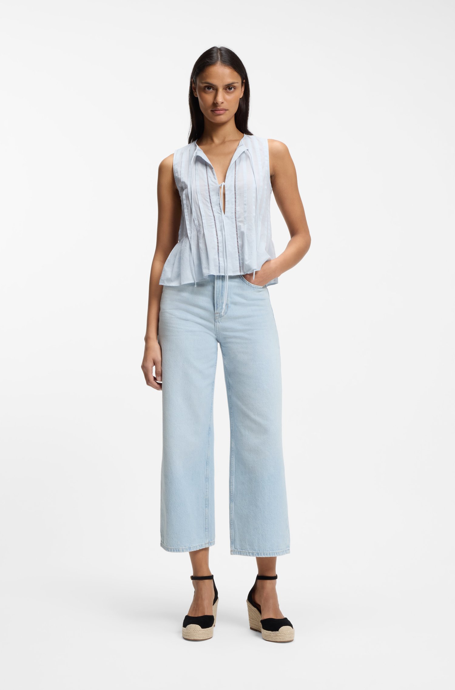 Boss Straight-fit jeans in blue denim dam – bild 2