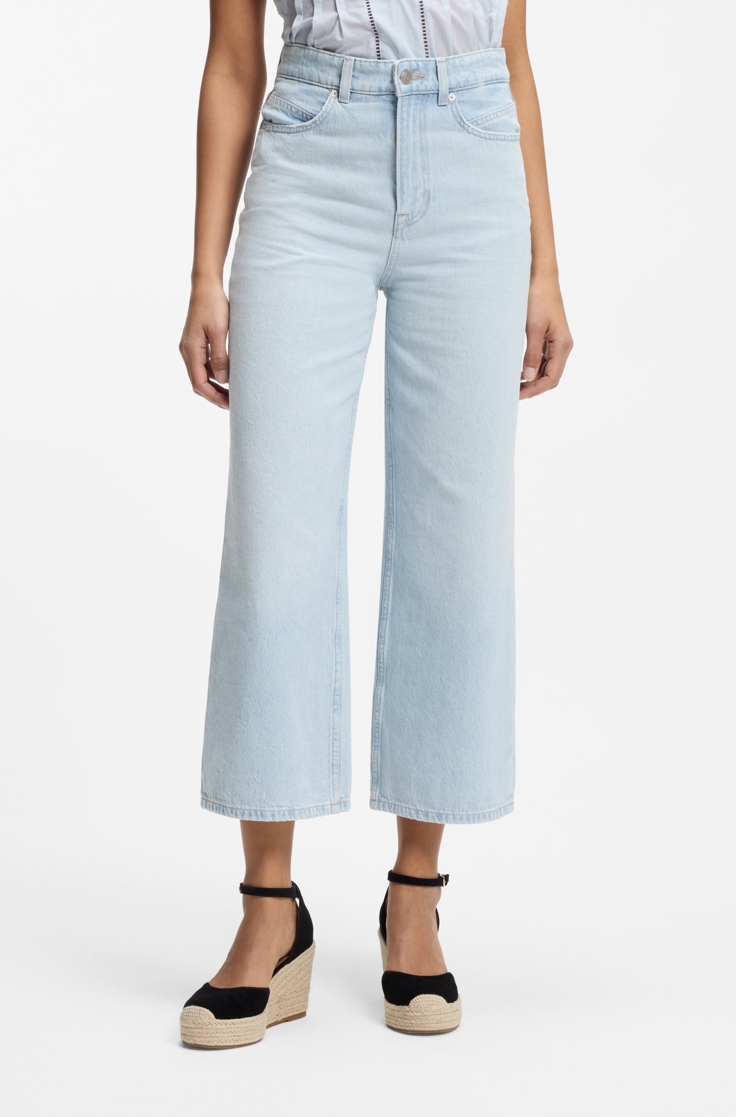 Boss Straight-fit jeans in blue denim dam