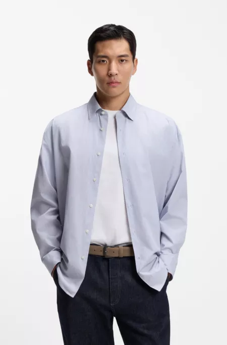 Italian-suede belt with gunmetal buckle