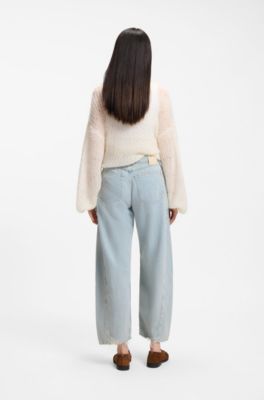Relaxed-fit jeans with balloon leg, Light Blue