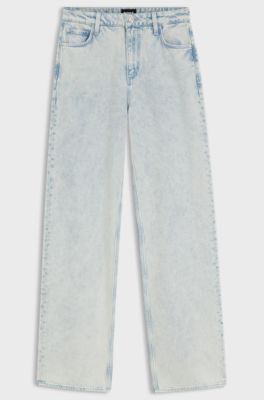 Boyfriend-fit jeans in super-soft light-blue denim, Light Blue