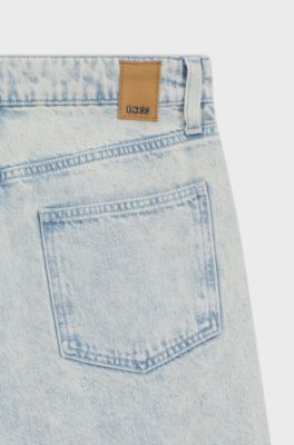 Boyfriend fit-jeans i supermjuk ljusbl&aring; denim, Ljusbl&aring;