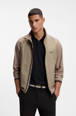 Cintura intrecciata con rifiniture in pelle e dettaglio con logo, A disegni