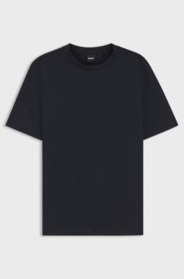 Performance T-Shirt aus Baumwoll-Mix, Dunkelblau