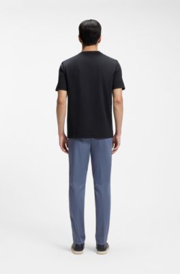 Performance T-Shirt aus Baumwoll-Mix, Dunkelblau
