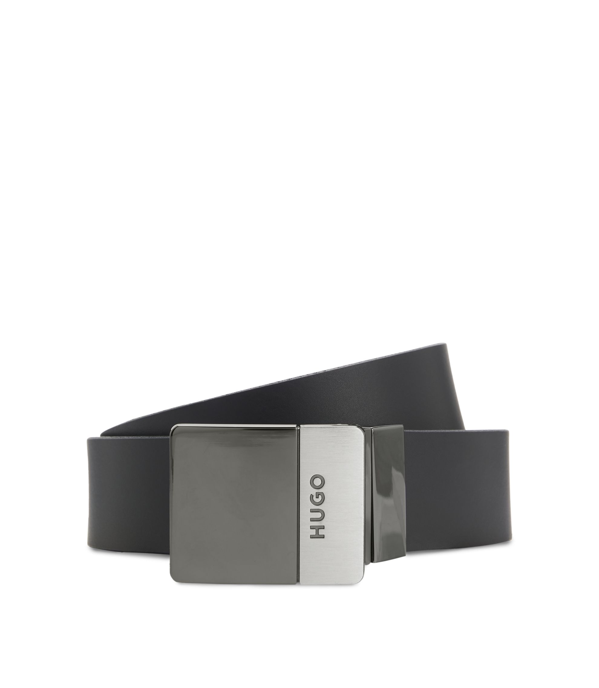 Wendegürtel aus italienischem Leder mit zwei Schließen