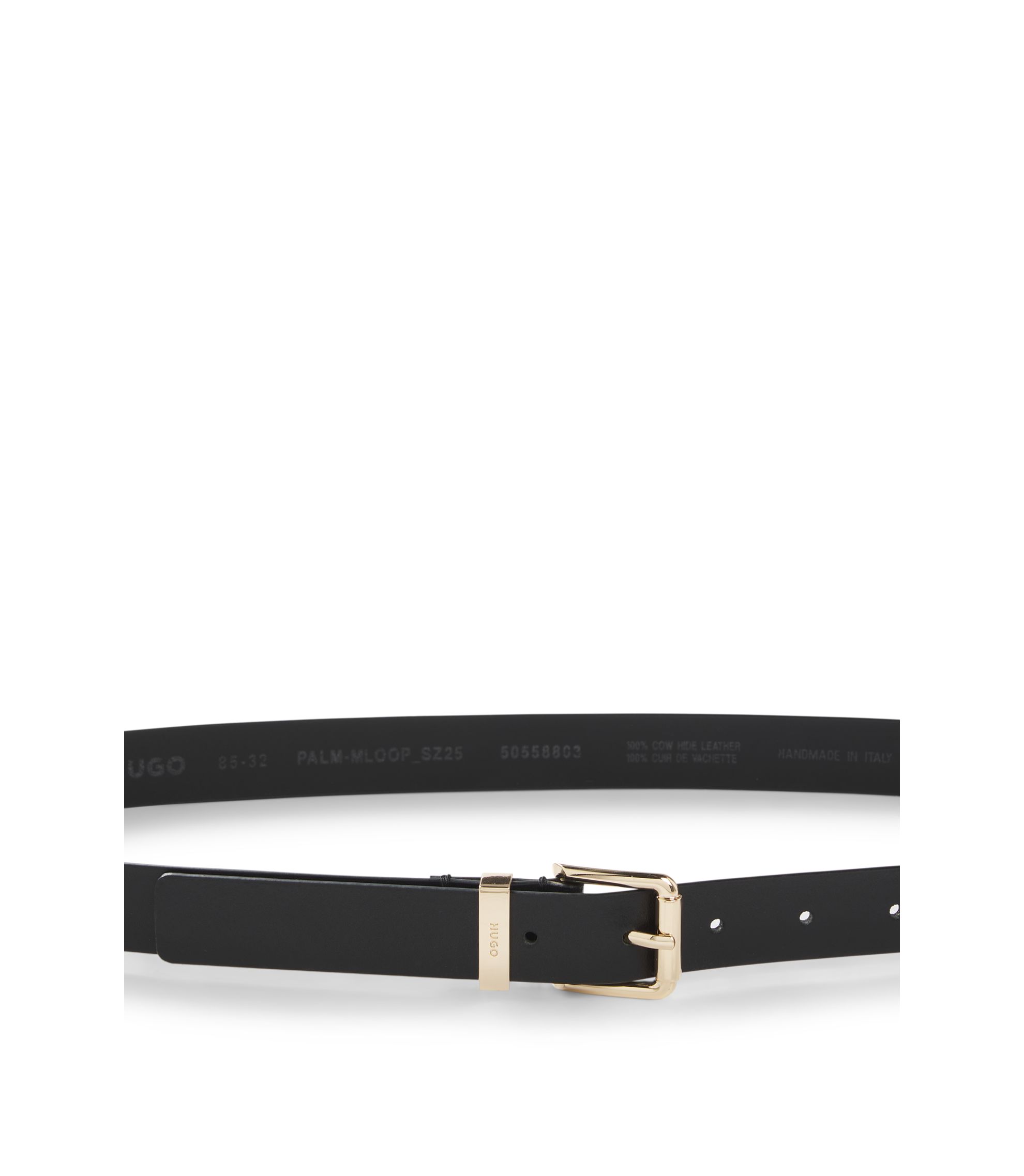 Cintura Donna In Pelle PU GSHLLO Con Fibbia A Cuore: Larga 3,3 Cm, Regolabile, Nera Con Detagli Oro, Ideale Per Jeans E Abiti - 3