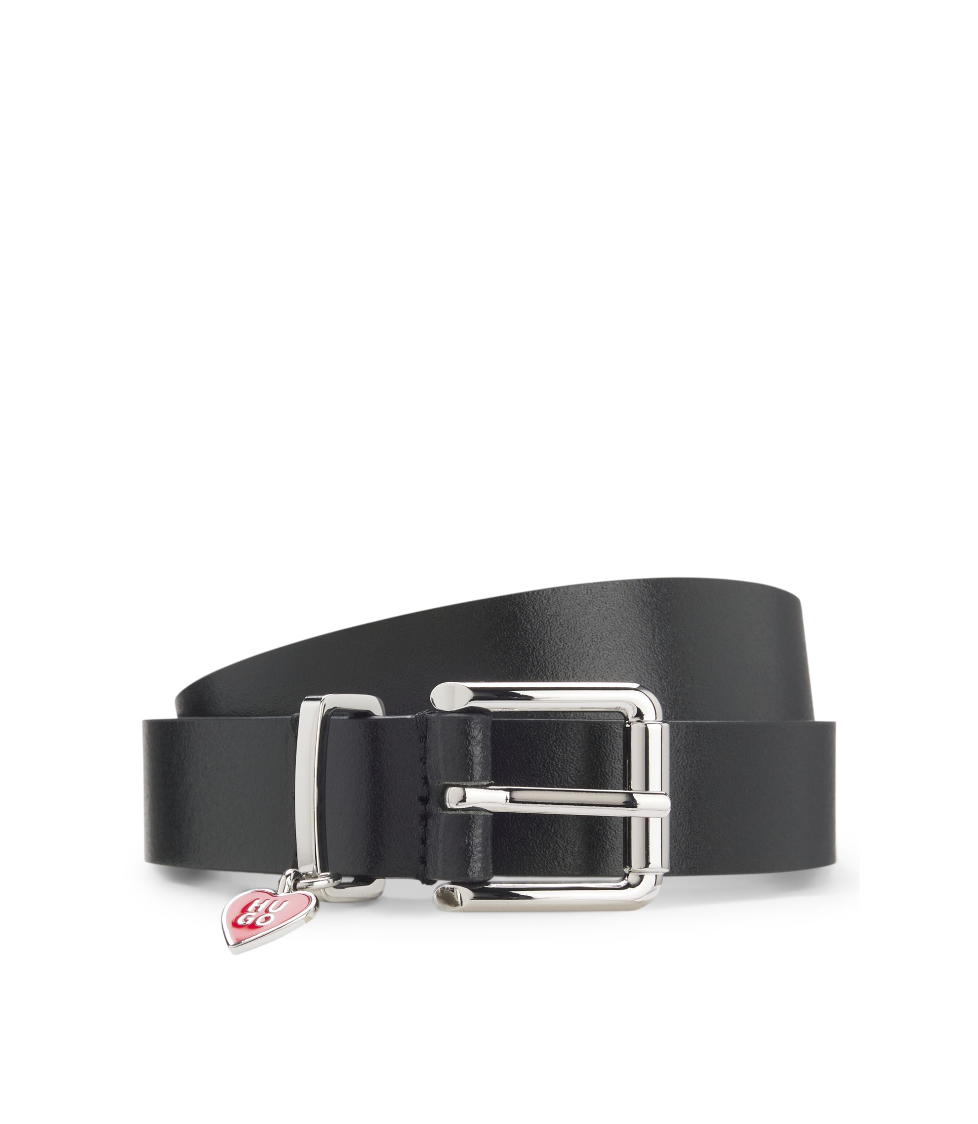 Gürtel aus italienischem Leder mit Stack-Logo-Detail an der Schlaufe