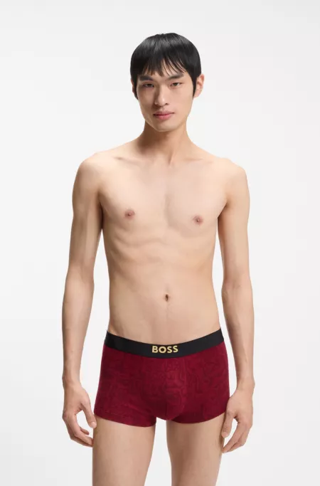 Three-pack of stretch-cotton trunks