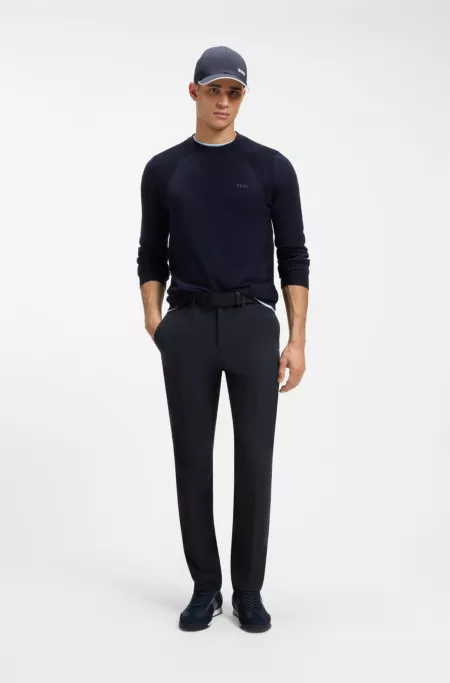 Regular-fit trousers in water-repellent fabric