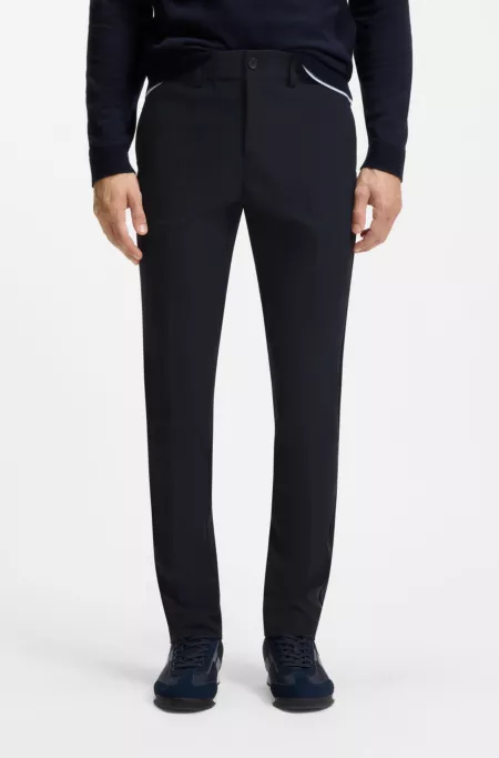 Regular-fit trousers in water-repellent fabric