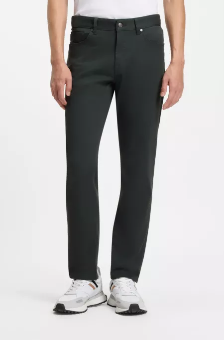 Pantalon Regular Maine en twill de coton stretch
