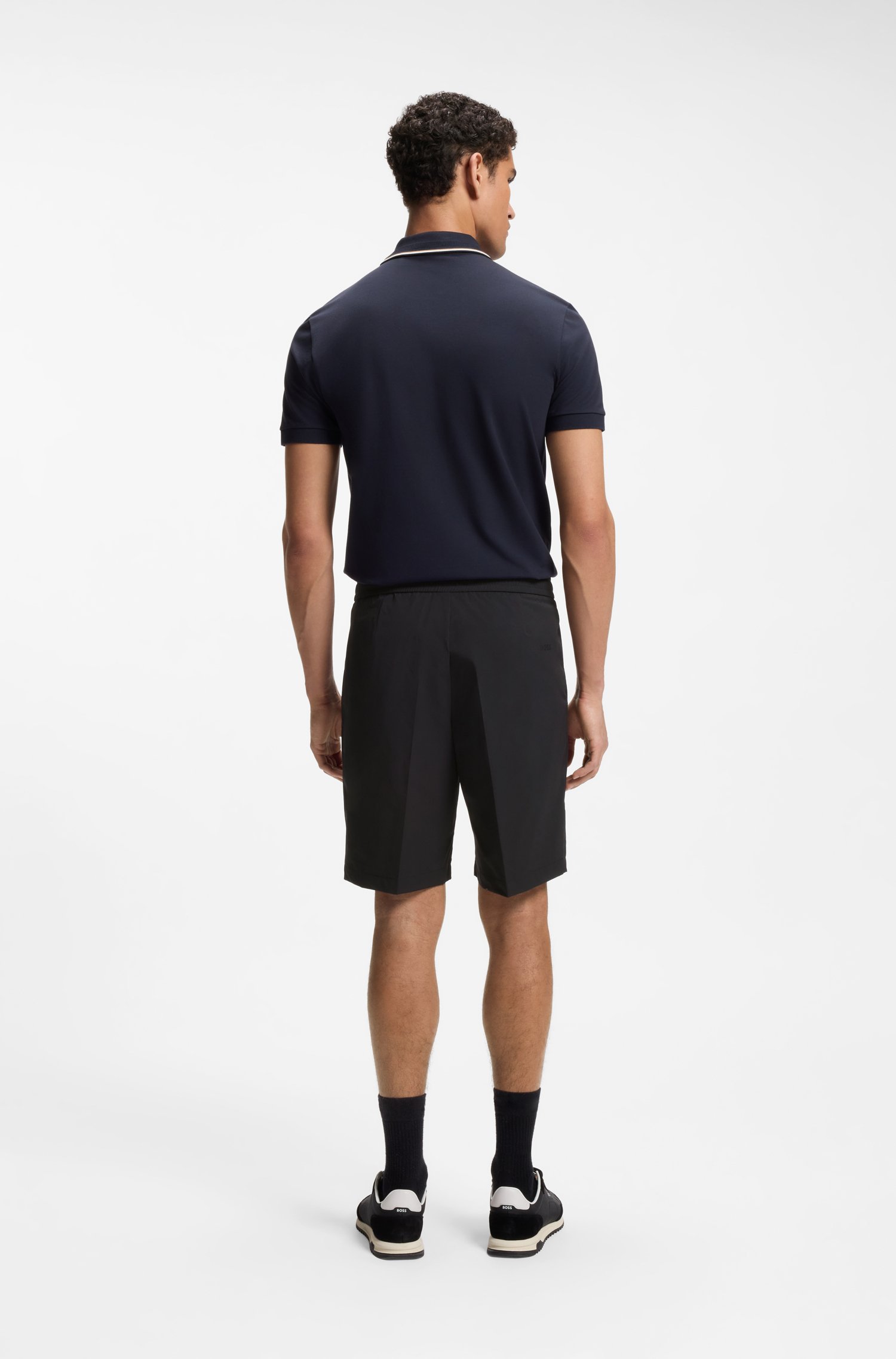 Boss Water-repellent regular-fit shorts in quick-dry twill herr – bild 2