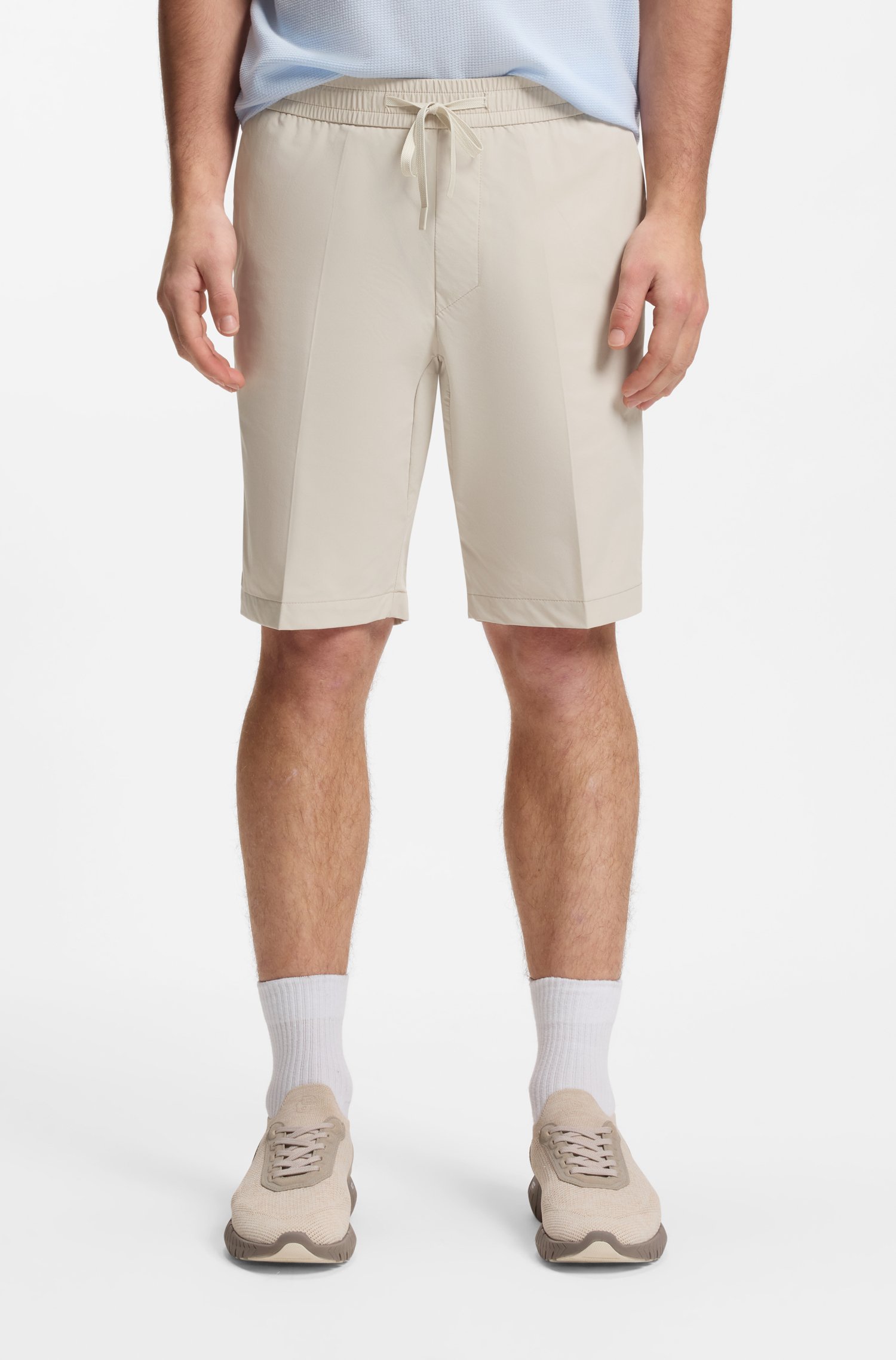 Boss Water-repellent regular-fit shorts in quick-dry twill herr