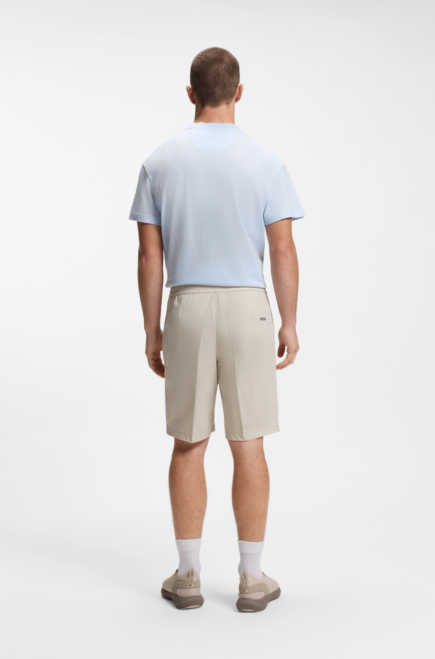 Boss Water-repellent regular-fit shorts in quick-dry twill herr – bild 2
