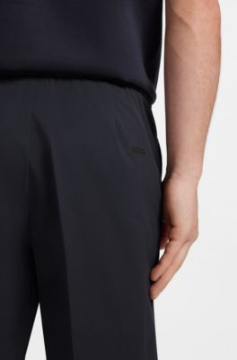 Water-repellent regular-fit shorts in quick-dry twill, Dark Blue