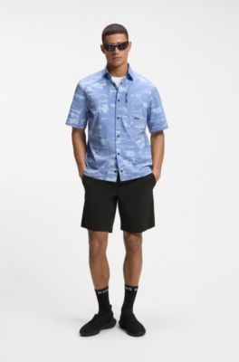 Water-repellent shorts with quick-dry performance, Black