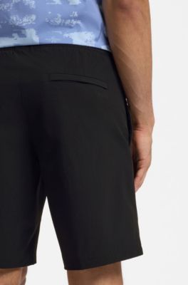 Water-repellent shorts with quick-dry performance, Black