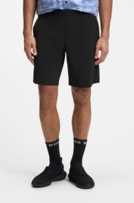 Water-repellent shorts with quick-dry performance, Black