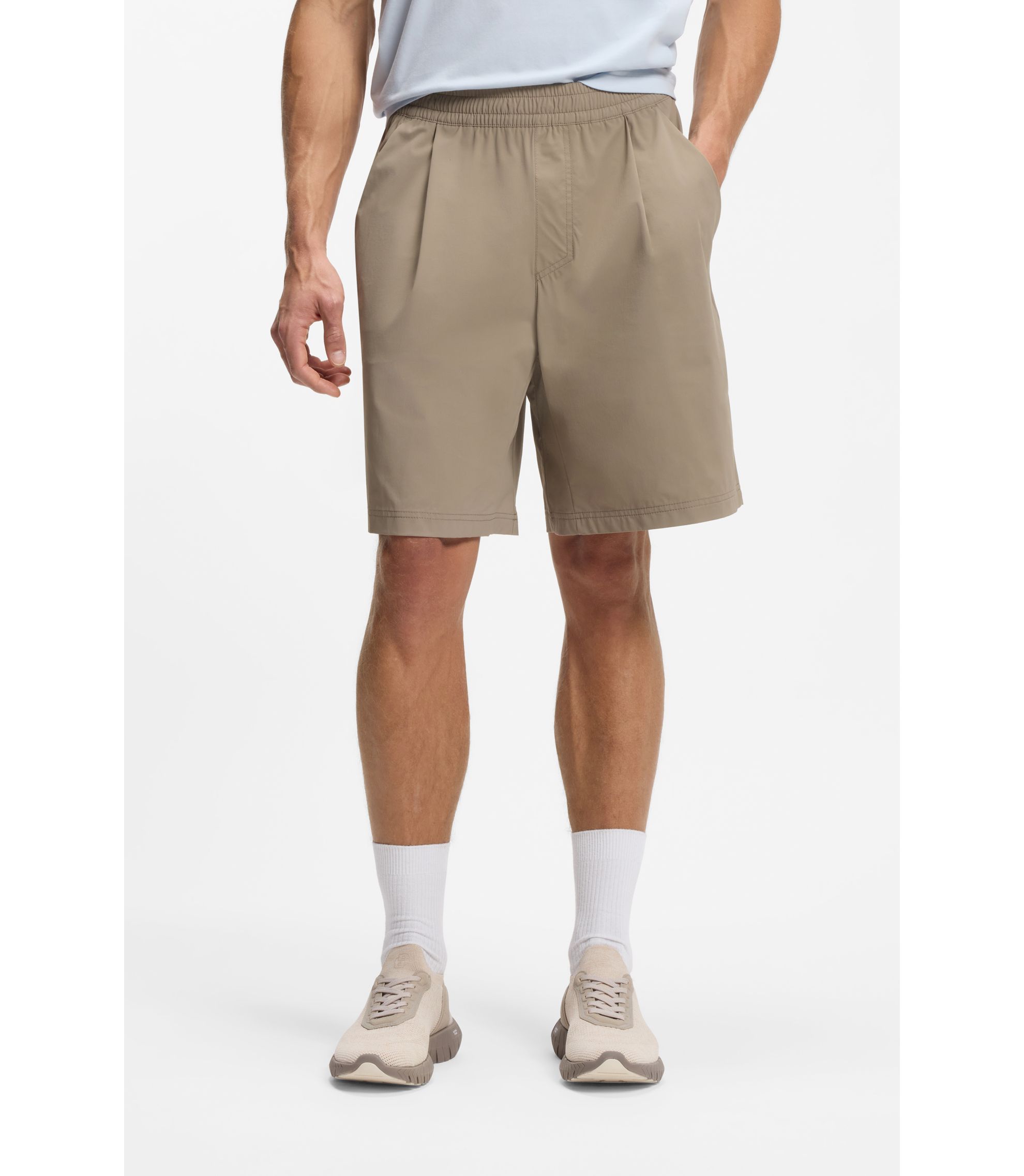 Wasserabweisende Shorts mit feiner Waffelstruktur