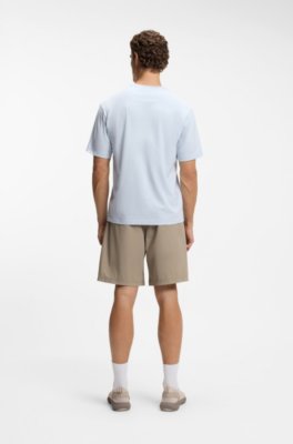 Boss Water-repellent shorts in micro-waffle fabric herr – bild 2