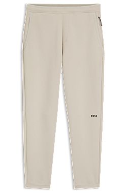 Cotton-blend tracksuit bottoms with reflective graphic