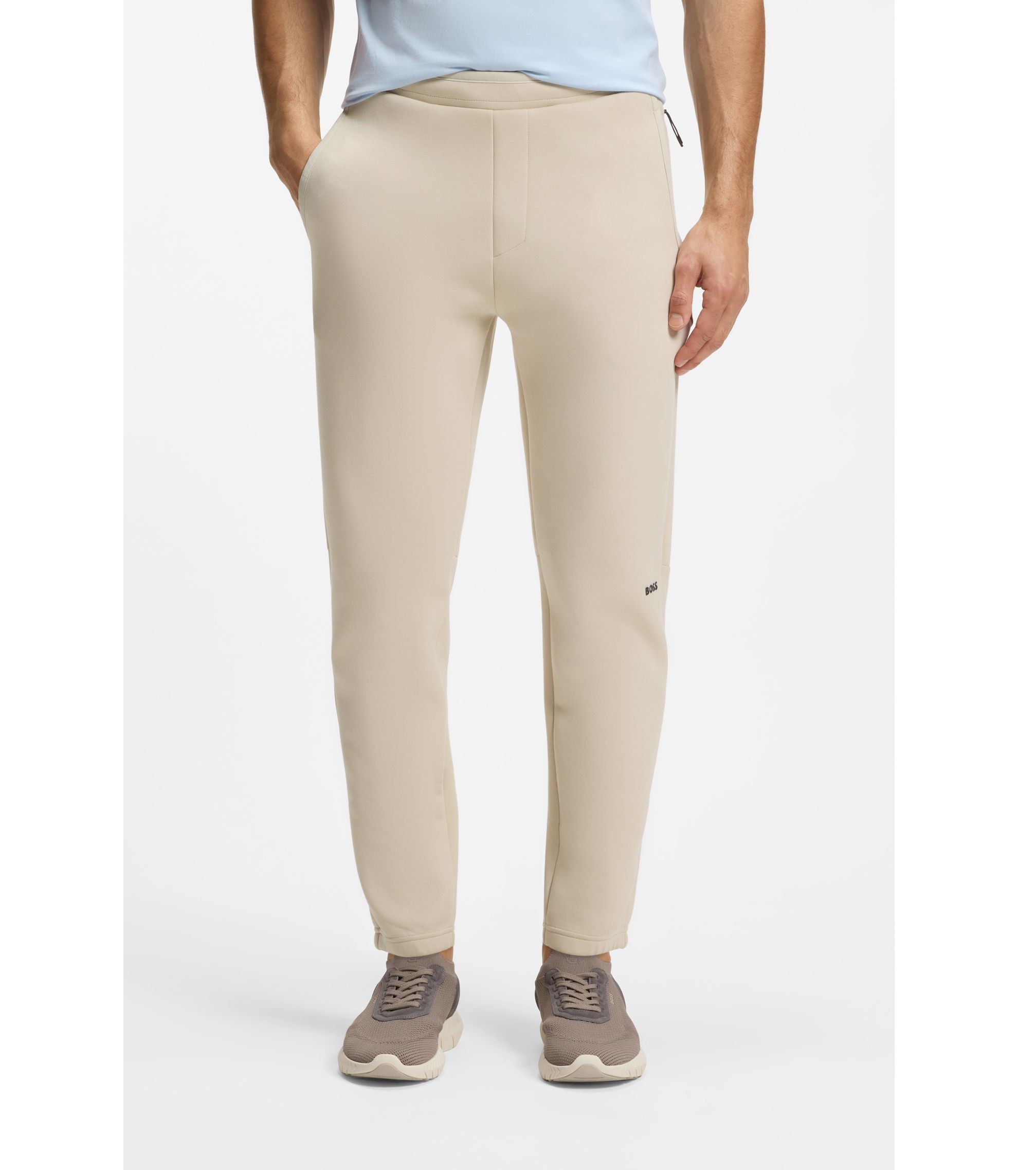 Jogginghose aus Baumwoll-Mix mit reflektierender Grafik