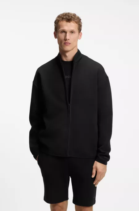 Cotton-blend sweatshirt with reflective graphic