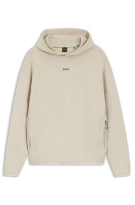 Cotton-blend hoodie with reflective graphic 1