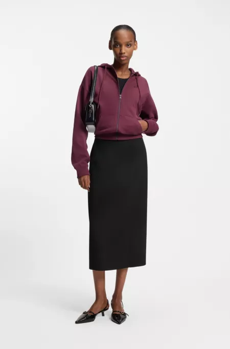 Pencil skirt in stretch twill